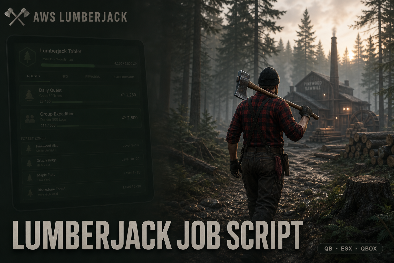 Multiplayer Lumberjack Job · Open Source